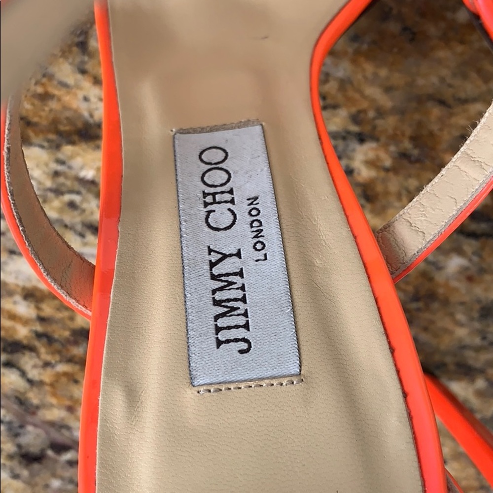 🆕 JIMMY CHOO women’s heels NEON FLAME pumps 10.5 - Picture 3 of 8